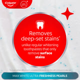 Colgate Max White Ultra Freshness Pearls toothpaste 75ml, imported from the UK