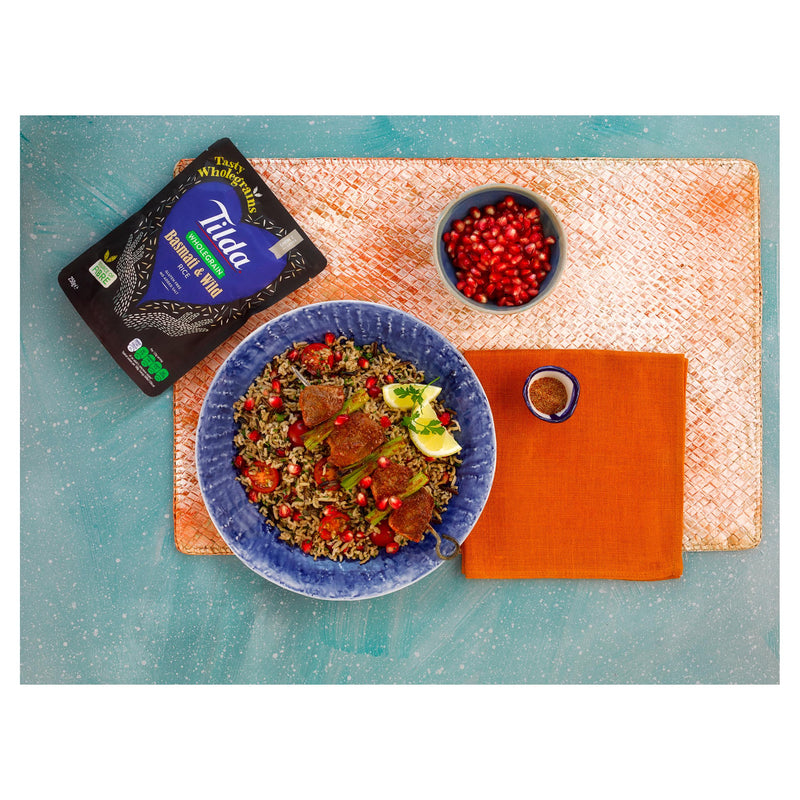 Tilda wholegrain basmati and wild rice 250g, UK version
