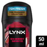 Sainsburys Lynx Cherry Spritz 72h Fine Fragrance Antiperspirant Deodorant Stick for Men 50ml- Buy online at McGrocer