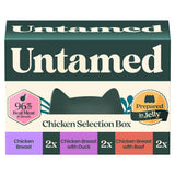 Sainsburys Untamed Wet Cat Food in Jelly Chicken Selection Box 6 x 75g- Buy online at McGrocer