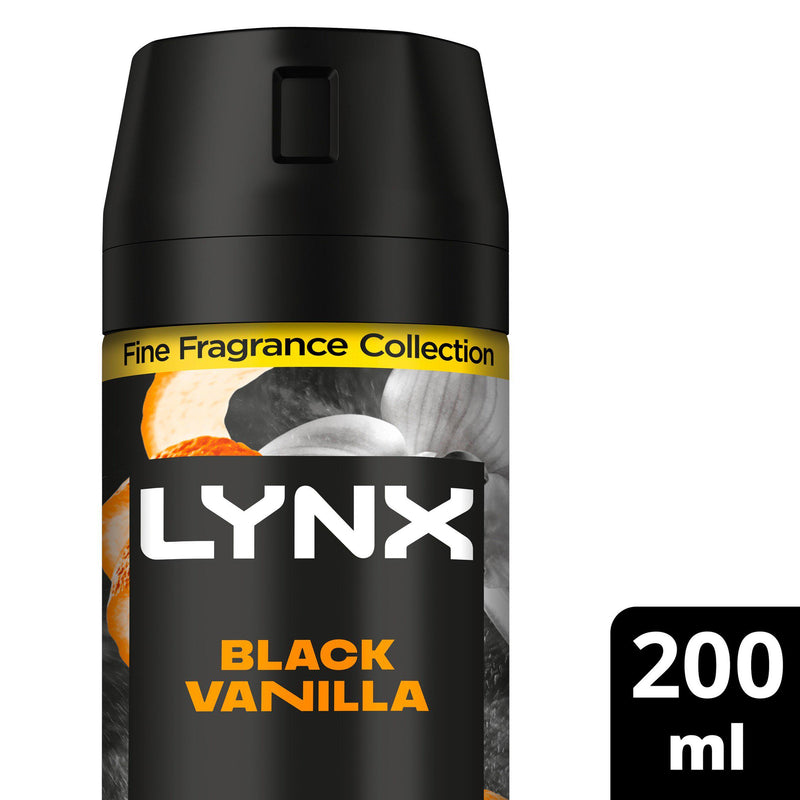 Lynx Black Vanilla body spray 200ml (British brand)