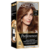 Sainsburys L'Oreal Paris Preference Permanent Hair Dye Bruges Light Brown 5.0- Buy online at McGrocer