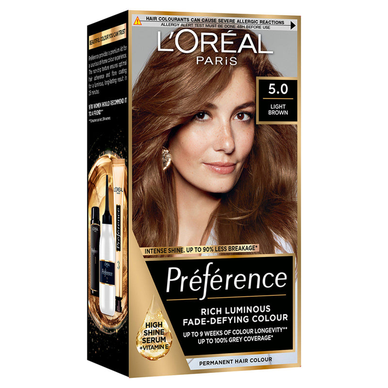 L'Oreal hair dye Bruges Light Brown 5.0 - British product