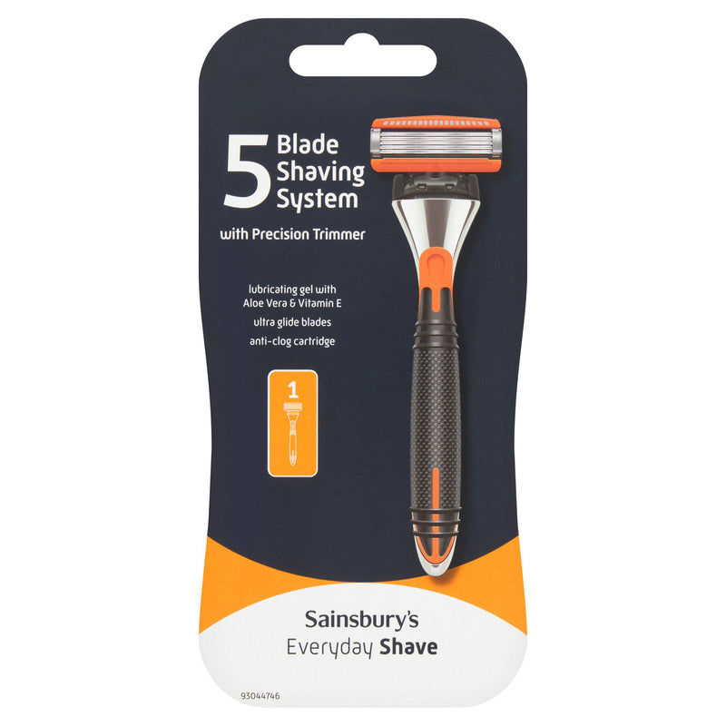 Sainsbury's Everyday 5 blade razor with refill cartridge, imported from the UK
