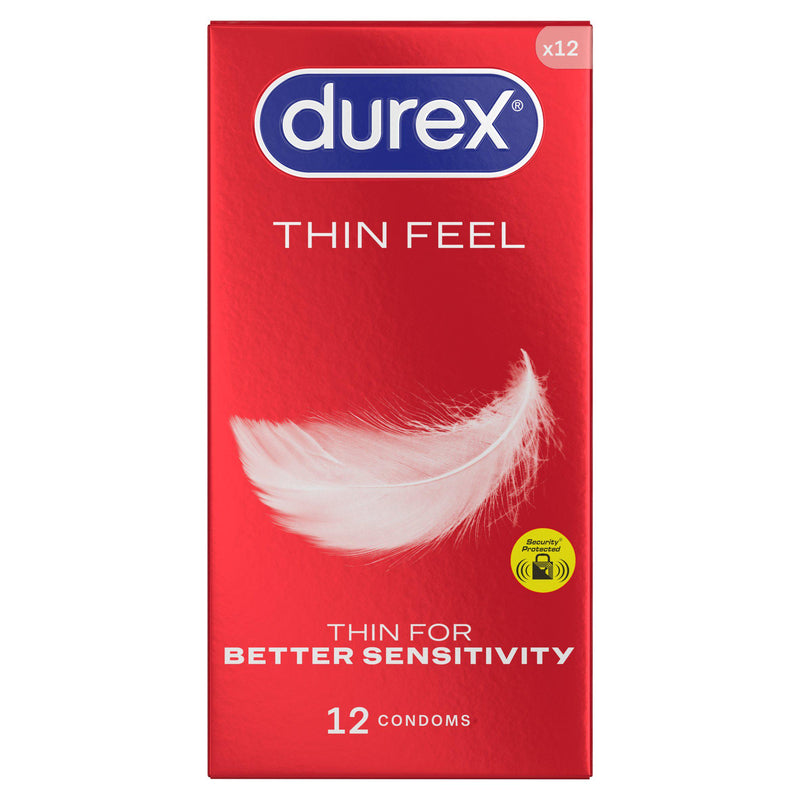 Durex Thin Feel latex condoms 12 pack - British product