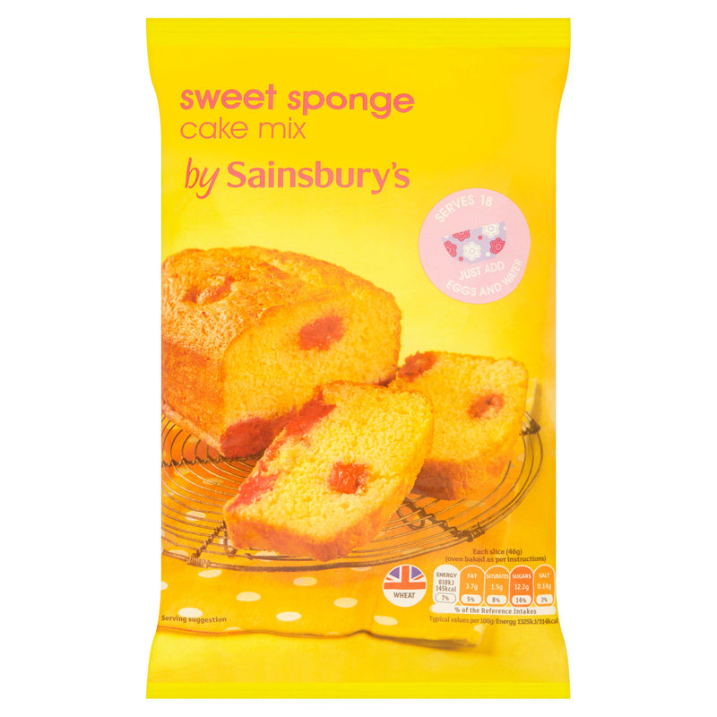 Sainsbury's sweet sponge cake mix 600g, UK version
