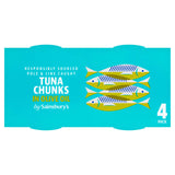 Sainsburys Sainsbury's Tuna Chunks in Olive Oil 4x145g- Buy online at McGrocer