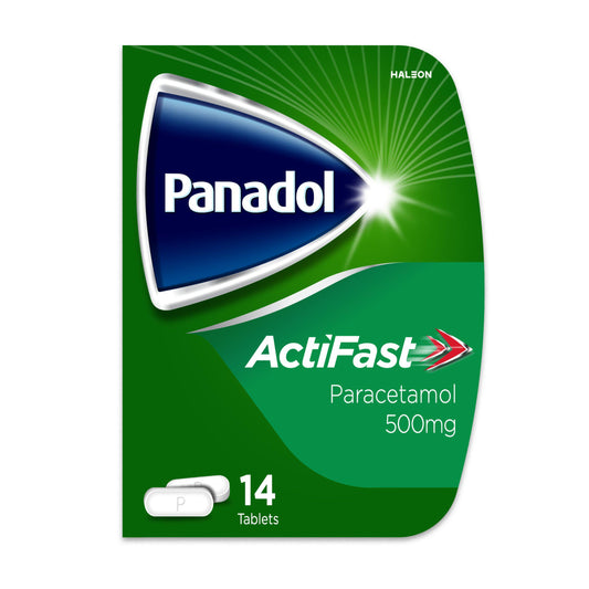 Panadol Paracetamol Actifast Pain Relief Tablets 500mg x14 GOODS Sainsburys   