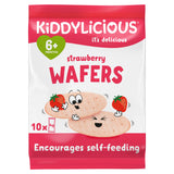 Kiddylicious strawberry maxi wafers baby snack pack 10x4g, UK version