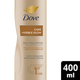 Dove Visible Glow self tan lotion 400ml, imported from the UK