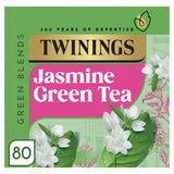 Twinings Jasmine Green Tea bags 80 count, imported from the UK