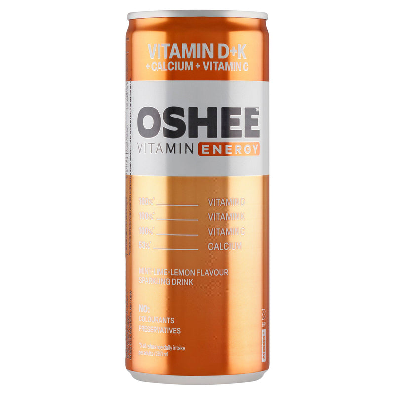 Oshee Vitamin Hydration Mint Lime Lemon Flavour Sparkling Drink 250ml