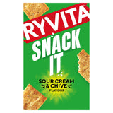 Ryvita Thins Sour Cream Chive 125g, imported from the UK