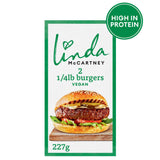 Sainsburys Linda McCartney Quarter Pounder Burger Vegan x2 227g- Buy online at McGrocer