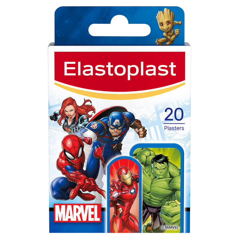 Elastoplast Marvel Plasters Kids Pack of 20 - British product
