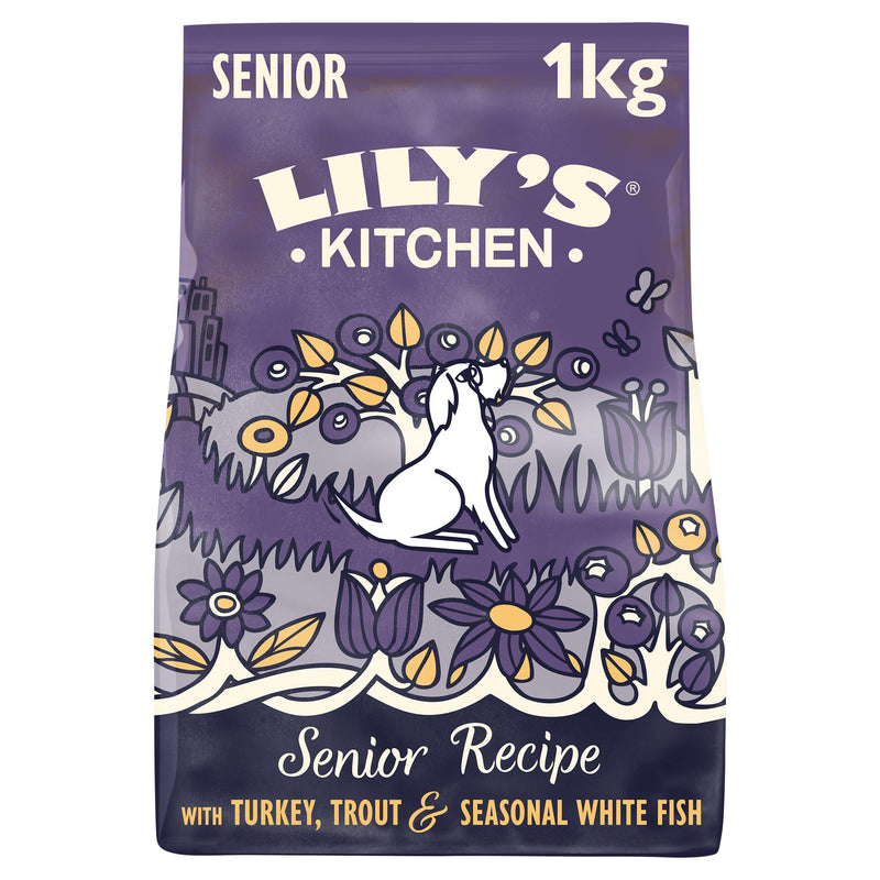 Lily's Kitchen senior dog food salmon trout 1kg (British brand)