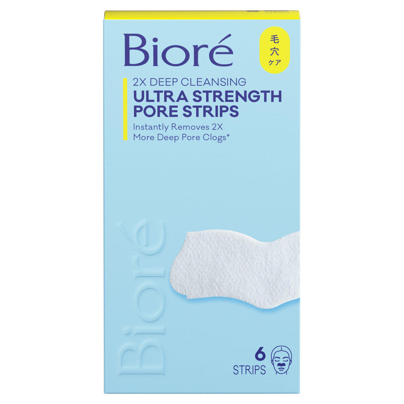 Biore Ultra Deep Cleansing pore strips x6, UK version