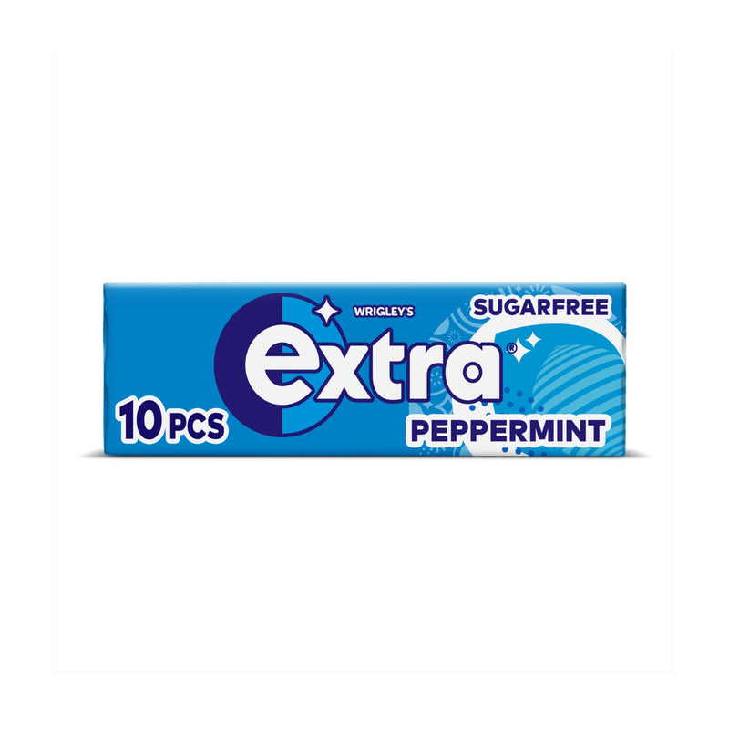 Extra peppermint chewing gum 10 pieces, imported from the UK