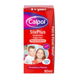 Sainsburys Calpol SixPlus Sugar Free Strawberry Flavour Paracetamol Oral Suspension 80ml- Buy online at McGrocer