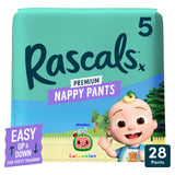 Sainsburys Rascals CoComelon Nappy Pants Size 5 28 Pack- Buy online at McGrocer