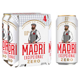 Sainsburys Madri Excepcional 0.0% Alcohol Free Lager Beer 4 x 440ml Cans- Buy online at McGrocer