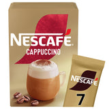 Sainsburys Nescafe Cappuccino Instant Coffee Sachets x7 108.5g- Buy online at McGrocer