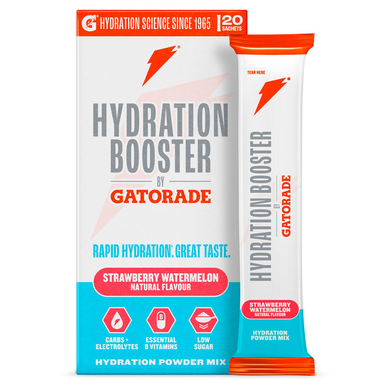 Gatorade Hydration Booster strawberry watermelon powder sachets, imported from the UK