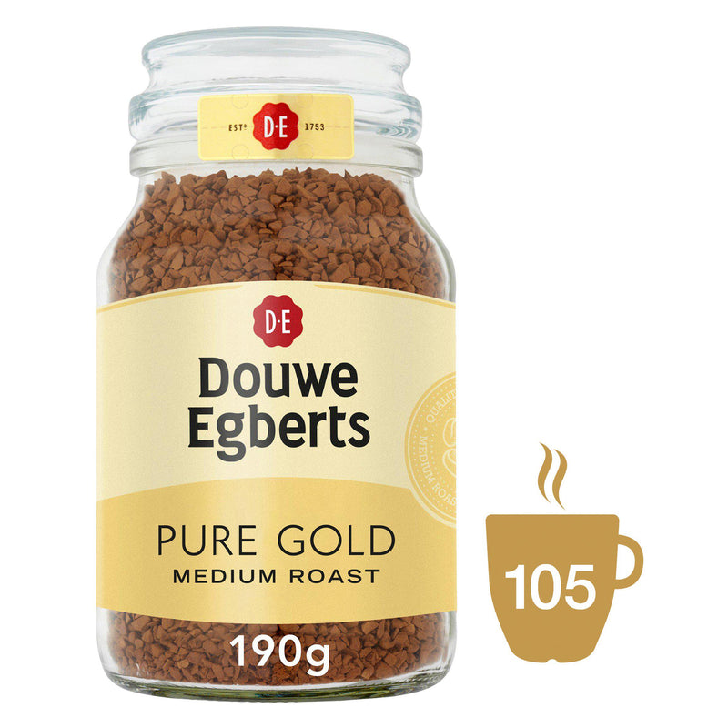 Douwe Egberts Pure Gold instant coffee 190g, UK version