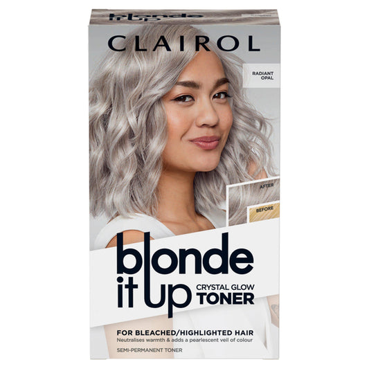 Clairol Blonde It Up Crystal Glow Semi Permanent Toner Radiant Opal GOODS Sainsburys   