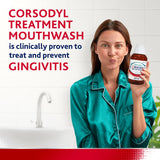 Corsodyl medicated antibacterial mouthwash Fresh Mint 300ml, imported from the UK