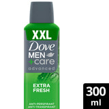 Sainsburys Dove Men+Care Advanced Extra Fresh XXL Antiperspirant Aerosol Deodorant Spray 300ml- Buy online at McGrocer