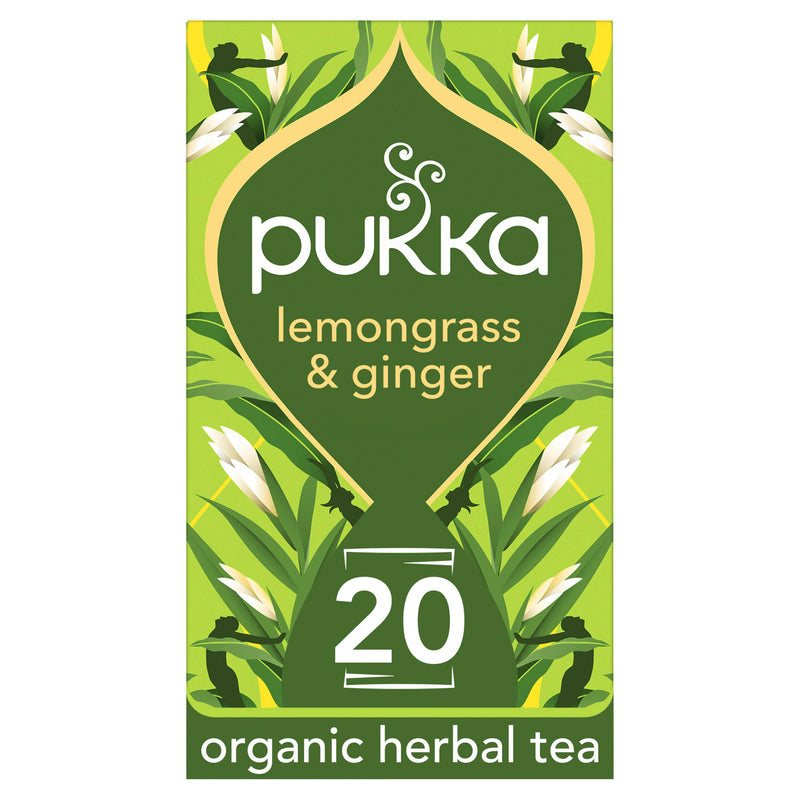 Pukka Organic Lemongrass & Ginger Herbal Tea Sachets x20 36g