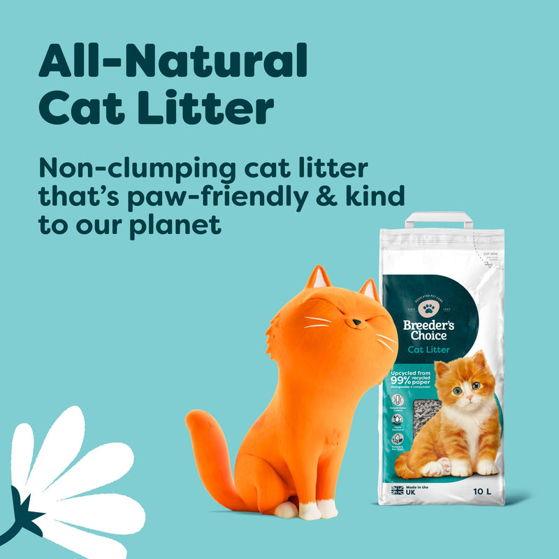 Breeder's Choice paper cat litter 10L - British product