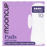 Sainsburys Mooncup Heavy Night Organic Sanitary Towels with Wings 10 Count- Buy online at McGrocer