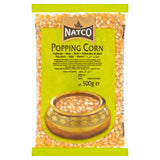 Natco Popping Corn Unpopped 500g, imported from the UK