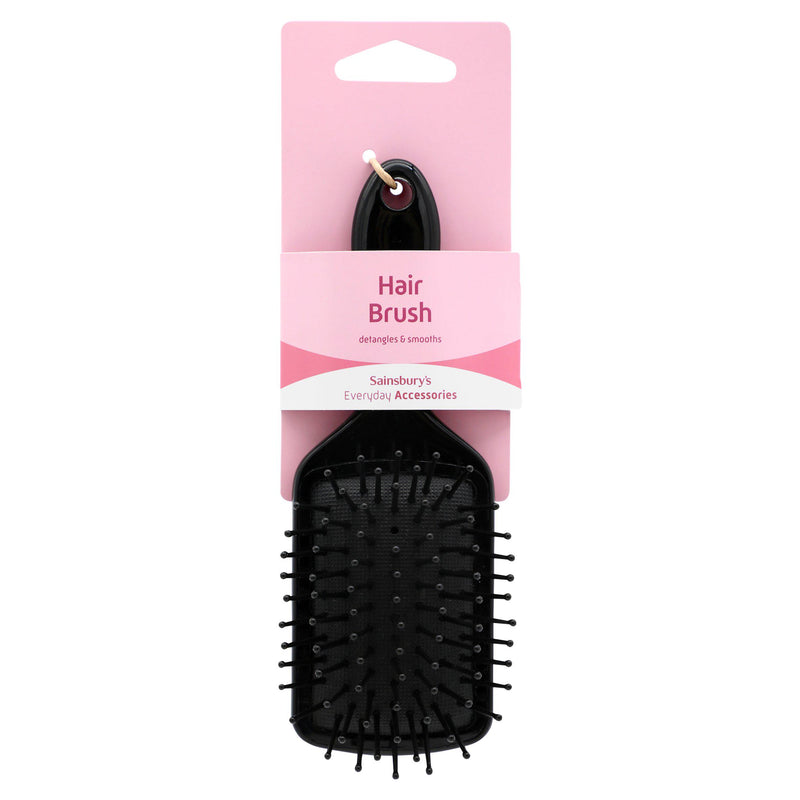 Sainsbury's small paddle brush for detangling hair, British brand