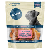 Boost dog treats air dried pig ear strips 200g - British product