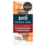 Sainsburys Peter's Yard Fig & Spelt Sourdough Crackers 100g- Buy online at McGrocer