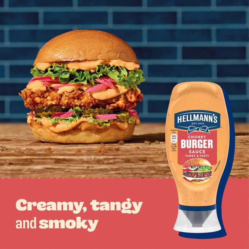 Hellmann's chunky burger sauce 430ml, UK version