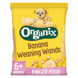 Sainsburys Organix Banana Weaning Wands Organic Baby Puffs 6 Months+ 25g- Buy online at McGrocer