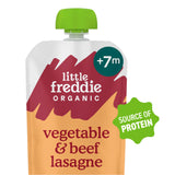 Little Freddie organic beef lasagne baby food pouch 130g, UK version
