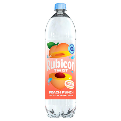 Sainsburys Rubicon Twist Peach Punch Still Flavoured Spring Water 1.5L Bottle- Buy online at McGrocer