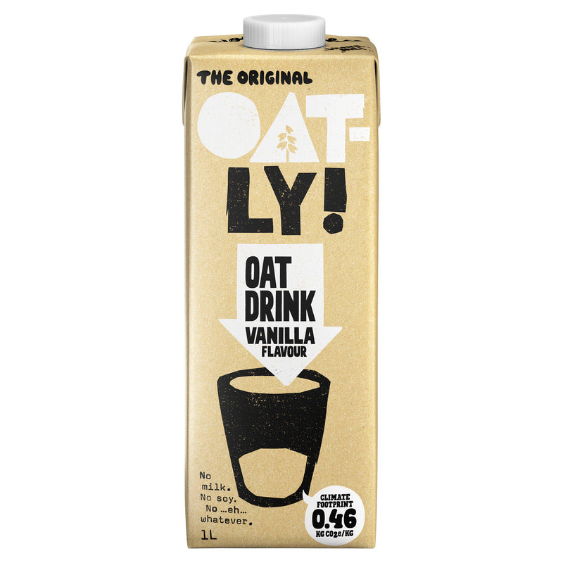 Oatly oat drink vanilla flavour 1L, imported from the UK