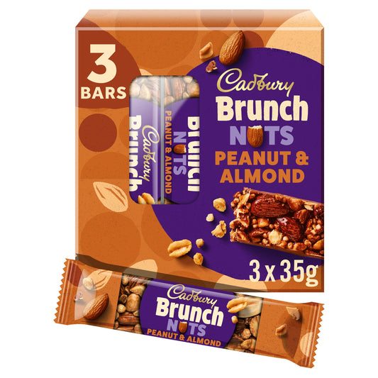 Cadbury Brunch Nuts Peanut & Almond Bars 3x35g GOODS Sainsburys   