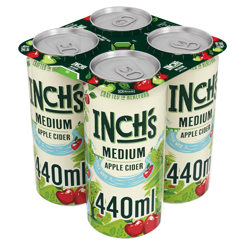 Inch's Medium Apple Cider 4x440ml imported from the UK