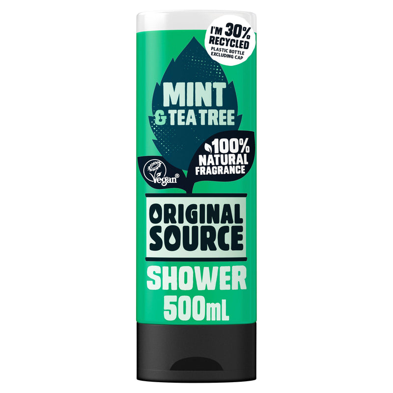Original Source Mint Tea Tree shower gel 500ml, imported from the UK