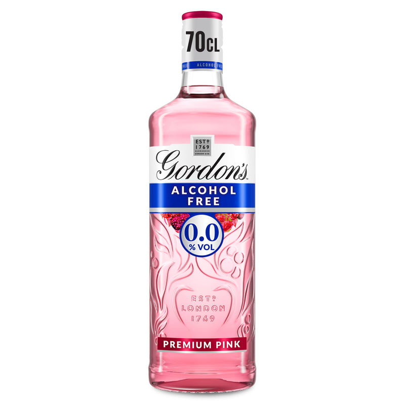 Gordon's Premium Pink 0.0% alcohol free spirit 70cl (British brand)