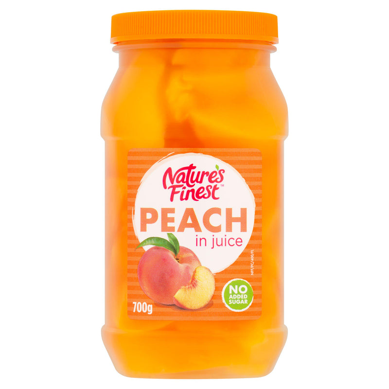 Nature's Finest peach in juice slices 700g - British product