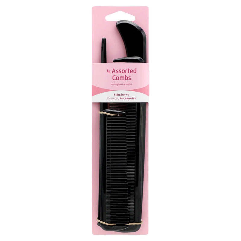 Sainsbury's assorted combs pack of 4, UK version