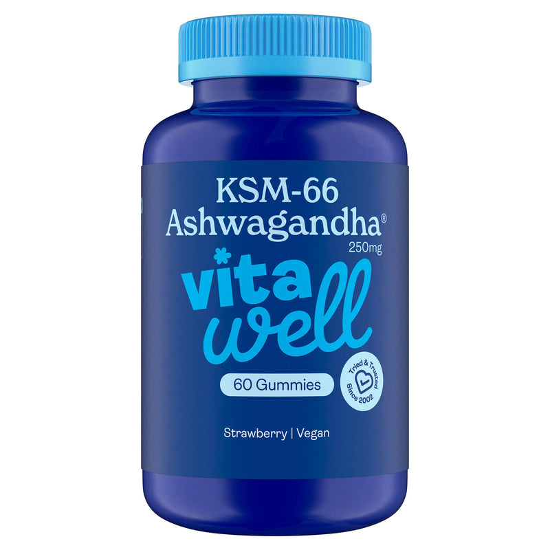 Vitawell strawberry ashwagandha gummies 60 count - British product